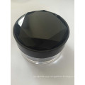 Empty loose powder container with brush